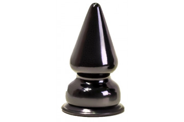 Чёрный анальный плаг MAGNUM 1 - 10 см.