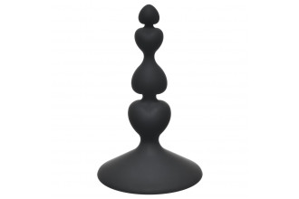 Чёрная анальная пробка Sweetheart Plug Black - 10 см.