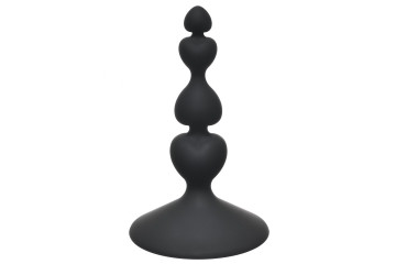 Чёрная анальная пробка Sweetheart Plug Black - 10 см.