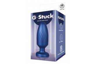 Синяя анальная пробка 4 Inch Silicone Anal Plug - 12 см.