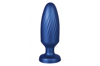 Синяя анальная пробка 4 Inch Silicone Anal Plug - 12 см.