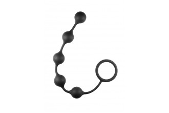 Чёрная анальная цепочка Classic Anal Beads - 31,5 см.