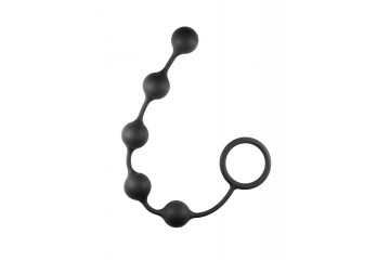 Чёрная анальная цепочка Classic Anal Beads - 31,5 см.