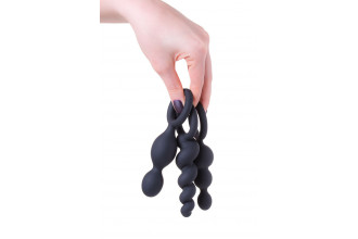 Набор чёрных анальных цепочек Satisfyer Booty Call