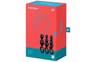 Набор чёрных анальных цепочек Satisfyer Booty Call