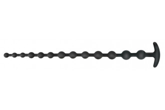 Черные анальные бусы Anal beads - 50 см.
