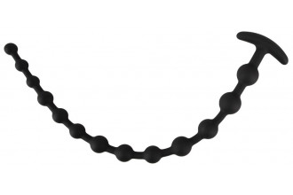 Черные анальные бусы Anal beads - 50 см.