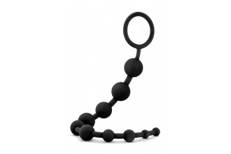 Черная анальная цепочка 10 Anal Beads - 31,8 см.