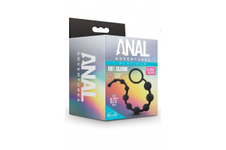 Черная анальная цепочка 10 Anal Beads - 31,8 см.