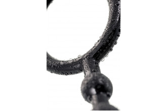 Черная анальная цепочка A-toys - 28,3 см.