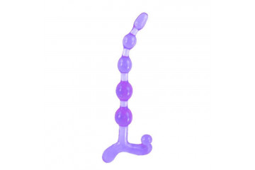 Фиолетовый анальный стимулятор - 22 см.