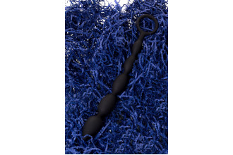 Черная анальная цепочка A-toys - 27,6 см.