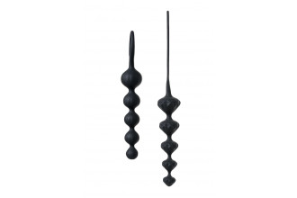 Набор из 2 чёрных анальных цепочек Satisfyer Love Beads Набор из 2 чёрных анальных цепочек Satisfyer Love Beads