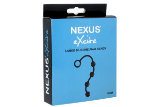 Черная анальная цепочка NEXUS Excite L - 27 см.