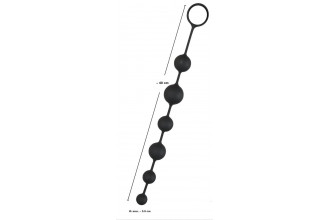 Анальная цепочка Black Velvets Anal Beads - 40 см.