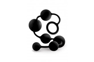 Черная анальная цепочка Black Anal Beads - 40,6 см. Черная анальная цепочка Black Anal Beads - 40,6 см.