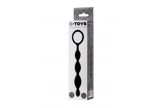 Анальная цепочка черного цвета A-toys - 19,5 см.