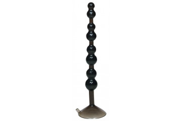 Черный анальный стимулятор Love Throb 7 - 17,8 см.