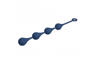 Синяя анальная цепочка - 42,6 см.