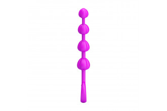 Силиконовая цепочка Beeds с ручкой-кольцом - 19,5 см.