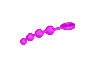 Силиконовая цепочка Beeds с ручкой-кольцом - 19,5 см.