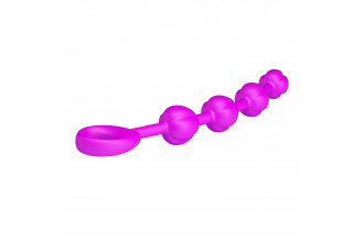 Силиконовая цепочка Beeds с ручкой-кольцом - 19,5 см.