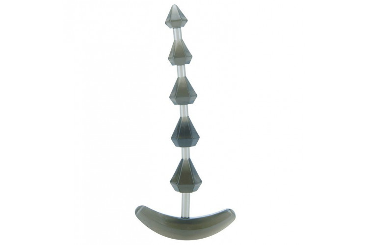 Дымчатая анальная цепочка PLIABLE PROBE - 15 см.