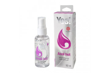 Согревающая силиконовая гель-смазка Yes Anal hot - 50 мл.
