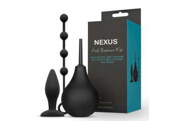 Анальный набор Nexus Anal Beginner Kit: пробка, душ и шарики