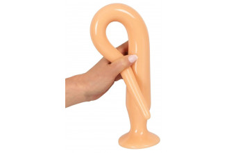 Набор из 3 телесных удлиненных анальных пробок Super Long Flexible Butt Plug Set