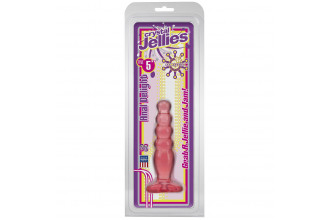Розовая анальная пробка Crystal Jellies 5 Anal Delight - 14 см.