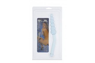 Голубая анальная ёлочка с ручкой Anal Angler - 23 см.