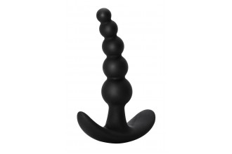 Чёрная анальная пробка Bubbles Anal Plug - 11,5 см.