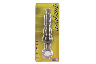 Дымчатая фигурная анальная ёлочка ANAL STICK - 14 см.