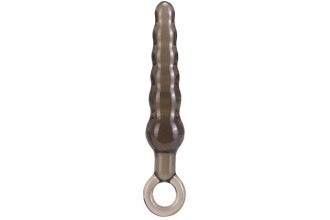 Дымчатая фигурная анальная ёлочка ANAL STICK - 14 см.