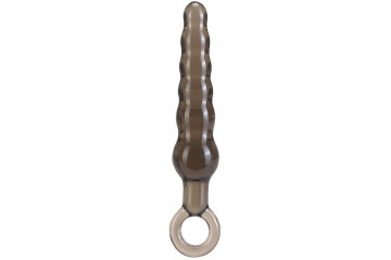 Дымчатая фигурная анальная ёлочка ANAL STICK - 14 см.