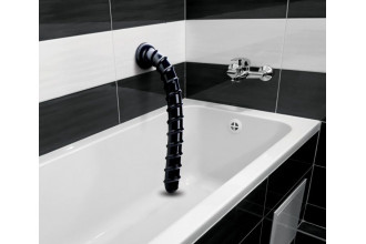 Черный анальный стимулятор-гигант Hosed Ribbed Anal Snake Dildo - 50,8 см.