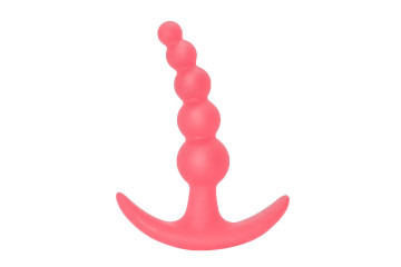 Розовая анальная пробка Bubbles Anal Plug - 11,5 см.