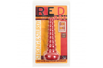 Ребристая анальная втулка Red Boy Anal Wand Butt Plug - 21,3 см.