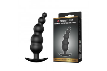 Анальный стимулятор в виде ёлочки - 11,8 см.