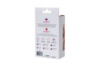 Розовая силиконовая анальная пробка Loverty - 8 см.