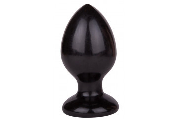 Черный анальный плаг Glide L - 11,7 см.