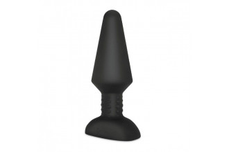 Большая чёрная вибропробка Rimming Plug XL - 16 см.