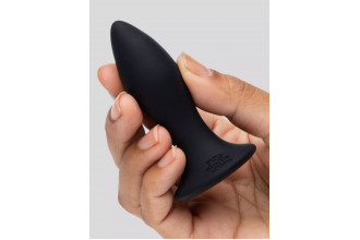 Черная анальная вибропробка Sensation Rechargeable Vibrating Butt Plug - 8,9 см.
