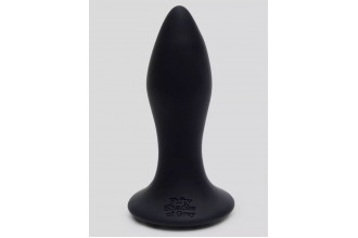 Черная анальная вибропробка Sensation Rechargeable Vibrating Butt Plug - 8,9 см.