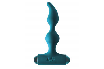 Бирюзовая анальная пробка с перезаряжаемой вибропулей Elation 2.0 - 13,1 см.