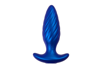 Синяя анальная вибровтулка Closs с управлением через приложение