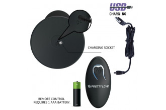 Анальная пробка с вибрацией и пультом управления Remote Control Vibrating Plug - 11 см.