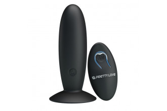 Анальная пробка с вибрацией и пультом управления Remote Control Vibrating Plug - 11 см.