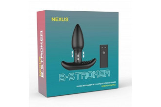 Черная анальная вибропробка Nexus B-Stroker - 13 см.